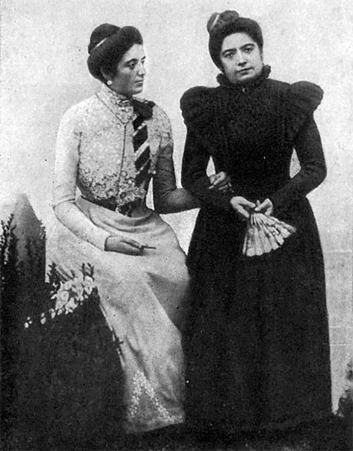 Соломія Крушельницька зі своєю викладачкою