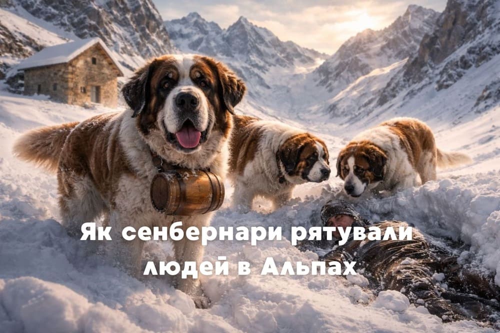 сенбернари - собаки-рятівники