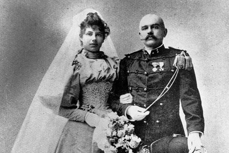 Маргарета з чоловіком – капітаном Рудольфом Маклеодом