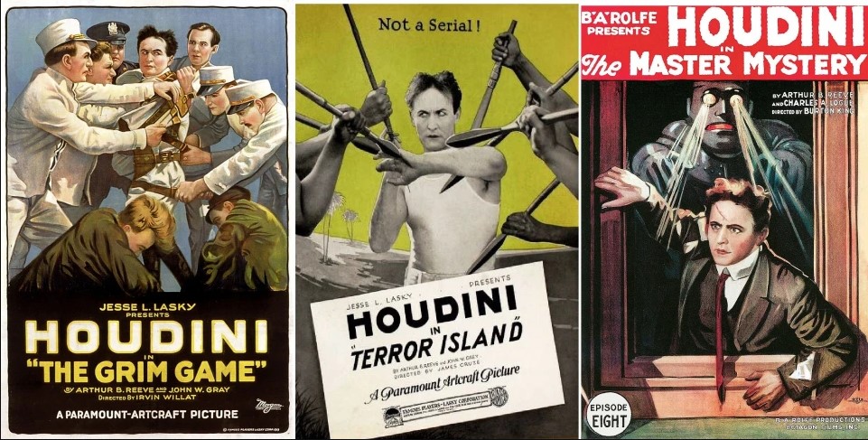 Афіши з фільмами Гудіні