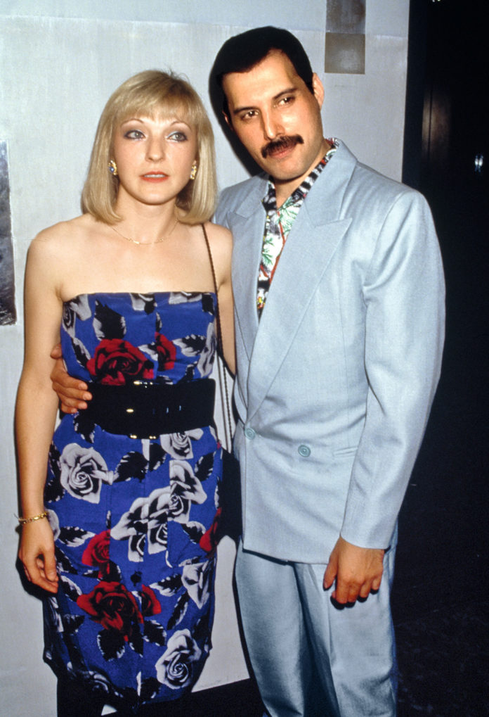 У житті Фредді була єдина жінка, яку він кохав. З Мері Остін, 1986 р.